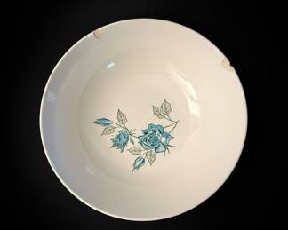 Vintage Taylor, Smith & Taylor "Ever Yours" Blue Floral Bowl