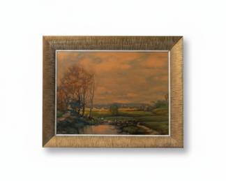 Vintage Landscape Oil Painting