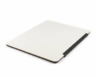 White Lap Desk with Black Trim