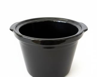 Black Ceramic Slow Cooker Insert - 6 Quart