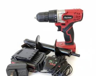 Avid Power 20V Cordless Drill with Auger Bit and Charger