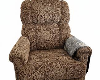 Kensington Hill Beaumont Warm Brown Paisley Patterned Recliner Chair