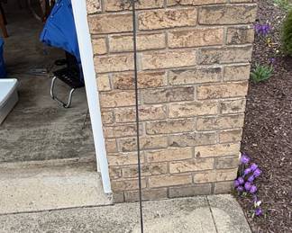 Wrought Iron Shepherd Hook Garden Flag Holder