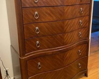 Coordinating gentleman’s chest, 62" H x 46.5" W x 27" D.
