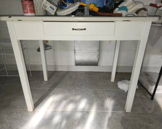 Vintage porcelain top table