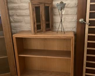2 tier shelve and cute rustic  cabinet