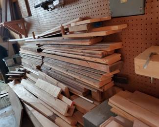 large amount of wood for home projects 