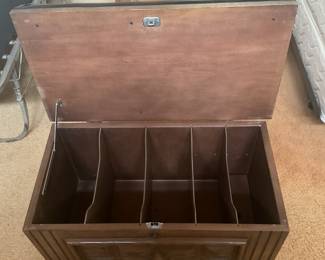 opens up for vinyl storage or any other items