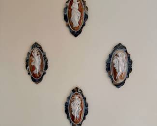 Four Seasons Incolay Stone Wall Plaques