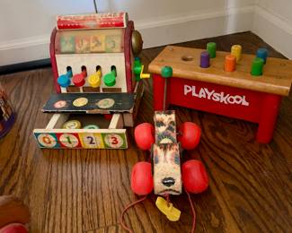1950's Wooden Playschool Toys