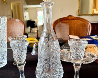 Fostoria crystal decanter