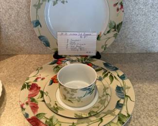 38 piece Macasa silk brigade dinner set