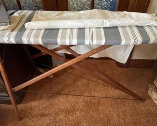 Vintage wooden ironing board