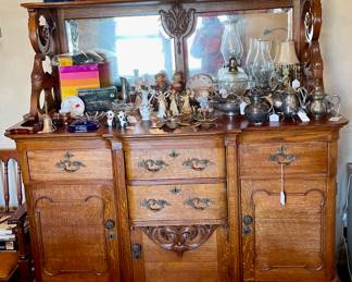 Large antique sideboard 
