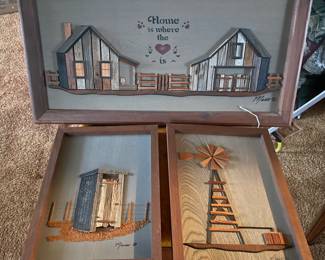 Marx Brothers 3D folk art pictures 