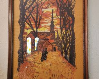Vintage embroidery art