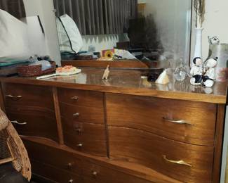 MCM dresser with mirror