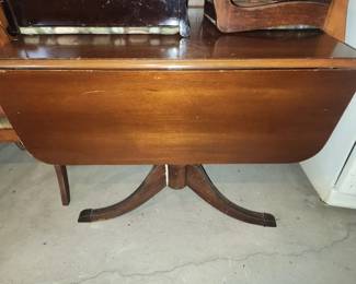 Vintage drop leaf table and 4 chairs