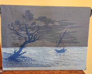 Vintage fabric art