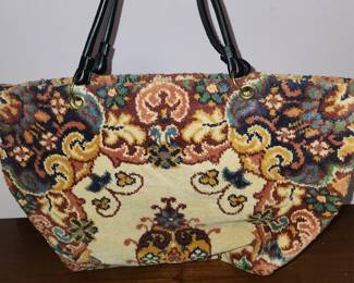 Vintage carpet bag