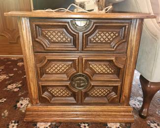 Vintage storage end table