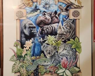 Vintage Toledo Zoo poster