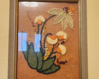 Vintage embroidery art