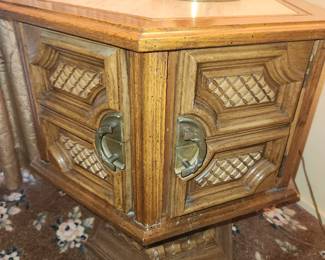 Vintage storage end table qty 2