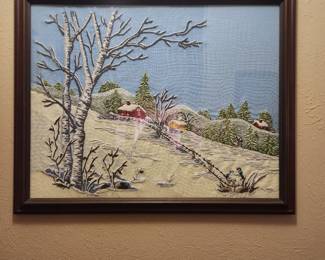 Vintage embroidery art