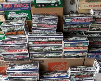 Hess toy trucks! 