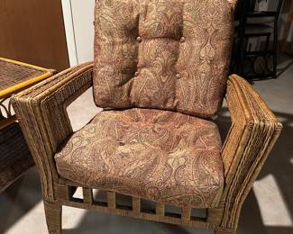 (2) rattan chairs 32"W x 37"D x 36"H - $75 each