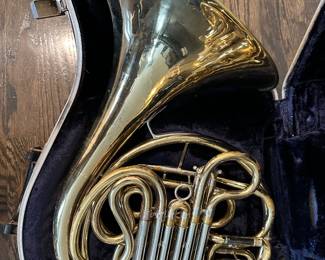 Conn 6D double French horn and case