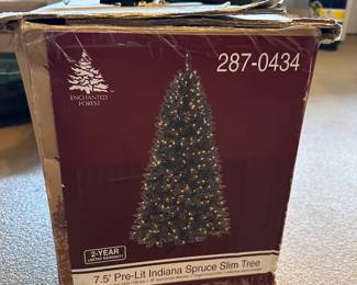 Prelit Christmas tree