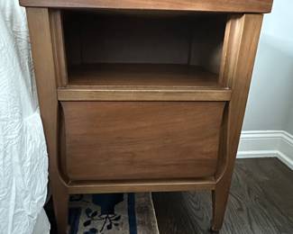 (2) MCM walnut nightstands $125 each