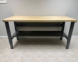 ULine packing table/work table 72" x 30" with maple top (never used) - $300