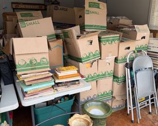 Over 1000 books still unpacking books