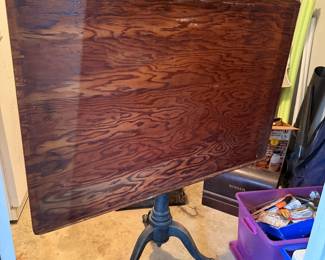 Vintage cast iron drafting table 