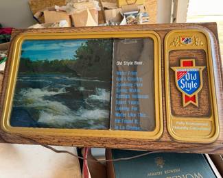 Old style beer advertising 