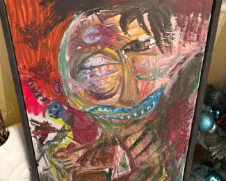 Joker  abstract mid century modern art