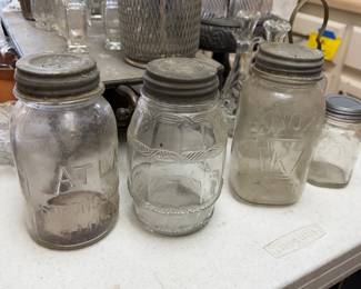 Vintage canning jars 