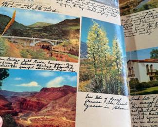 Vintage postcards album 