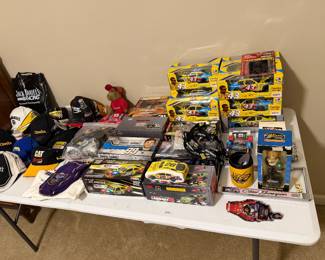 Lots of NASCAR diecast cars