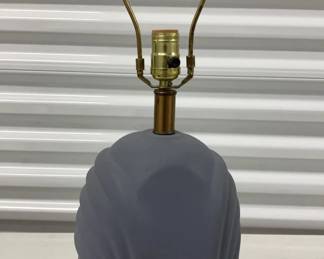 Vintage Art Deco Revival Ceramic Table Lamp with Sculpted Form