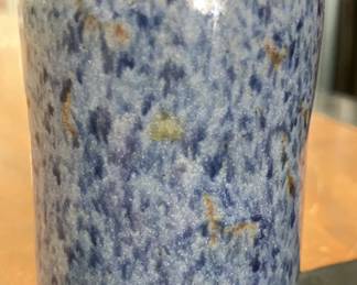 FAMILY POTTERY  Small Blue vase