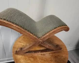 FAMILY MILDEW  Antique Rocking Gout Stool