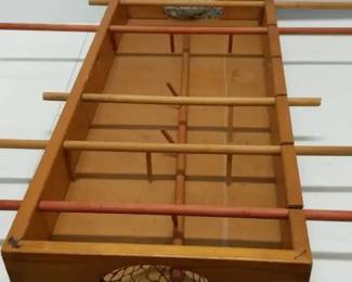 Vintage Carrom Kikit Wooden Tabletop Foosball Game
