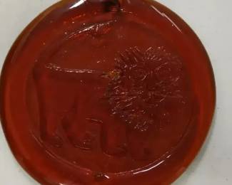 Blenko  Lion Suncatcher