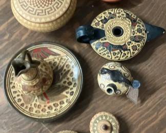 FAMILY POTTERY  Collection Of Greek Ceramic Pottery