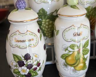 Lenox Orchard Spice Jars 
