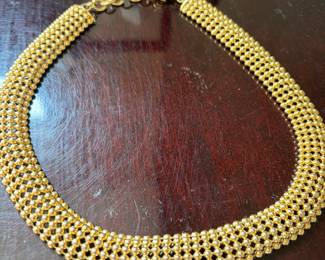 Jerónimo Fuentes Gold tone necklace